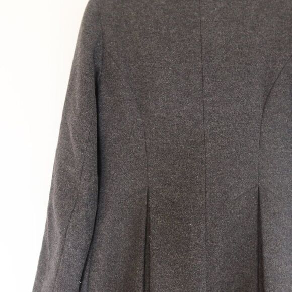 MAXMARA wool peacoat long grey alpaca mohair double breast 6 luxury old money - Picture 4 of 15